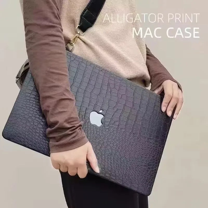 Leather Protective Case Laptop Case For MacBook Pro 14 M4 Max 16.2 Macbook Air 13 Case M1 M2 Hard Bottom — product image 3