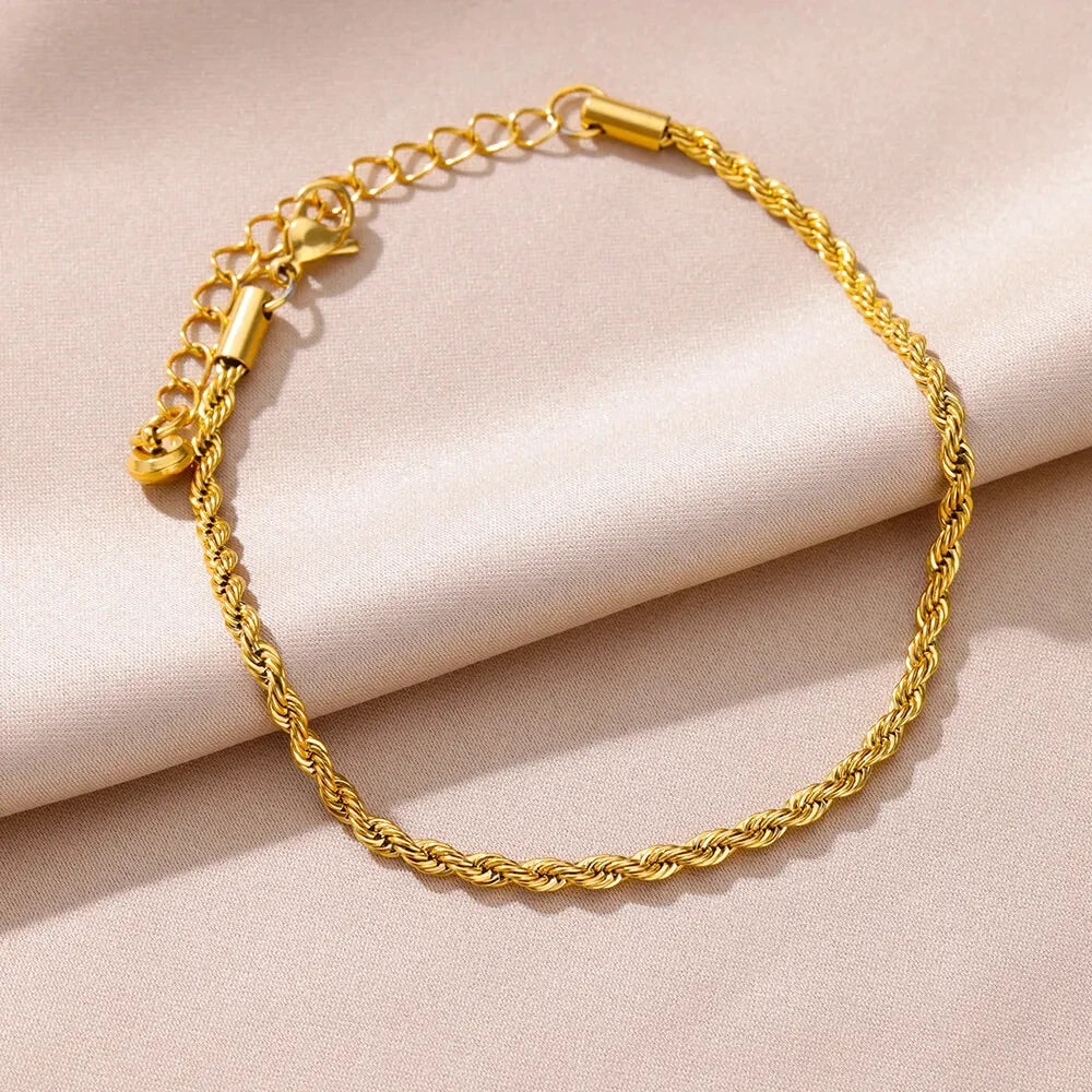 Gold-Tone Pearl and Chain Anklet — product image 12