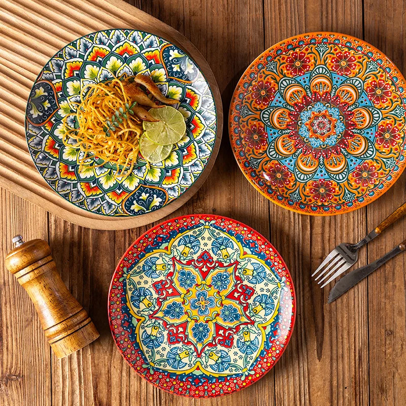 Vintage Ceramic Plates — Flat & Shallow, Steak and Pasta — product image 4