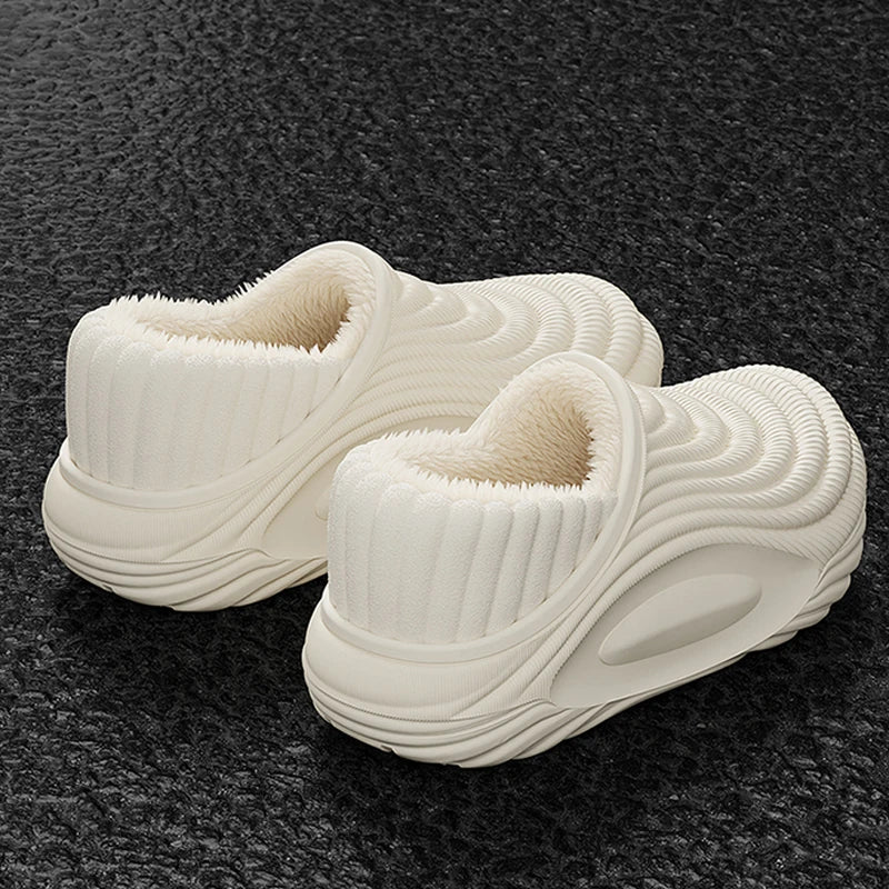 Warm Plush Waterproof EVA Indoor Slippers For Women Winter Soft Thick Bottom Non Slip Home Slippers — product image 4