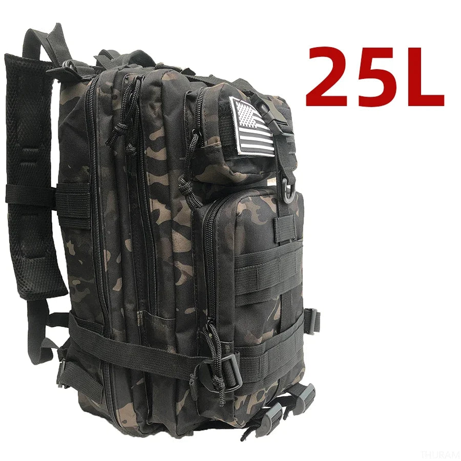 50L Tactical Backpack — Waterproof Nylon, Hiking & Camping — product image 23
