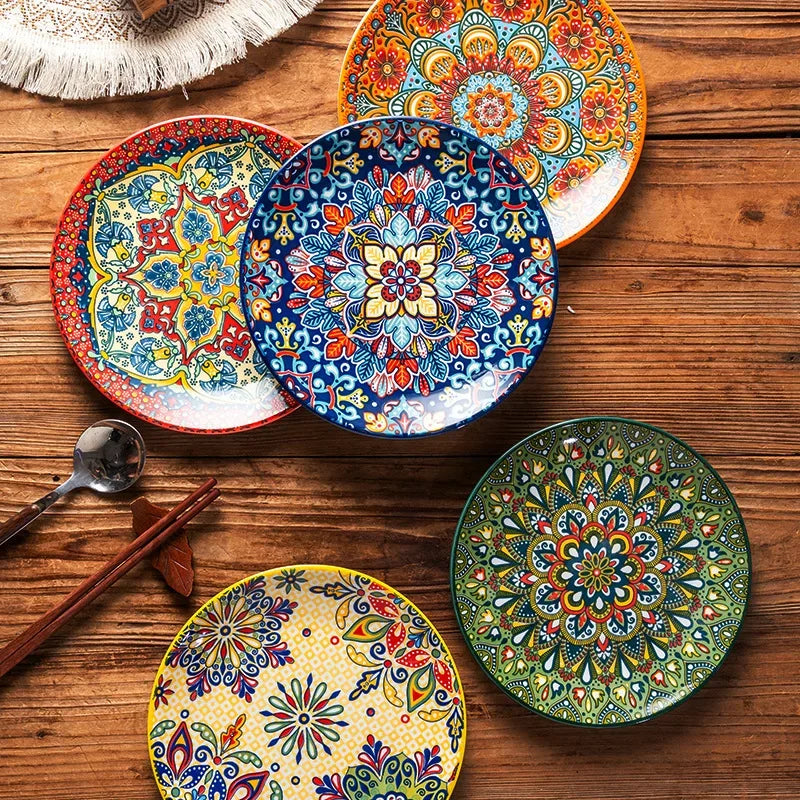 Vintage Ceramic Plates — Flat & Shallow, Steak and Pasta — product image 3