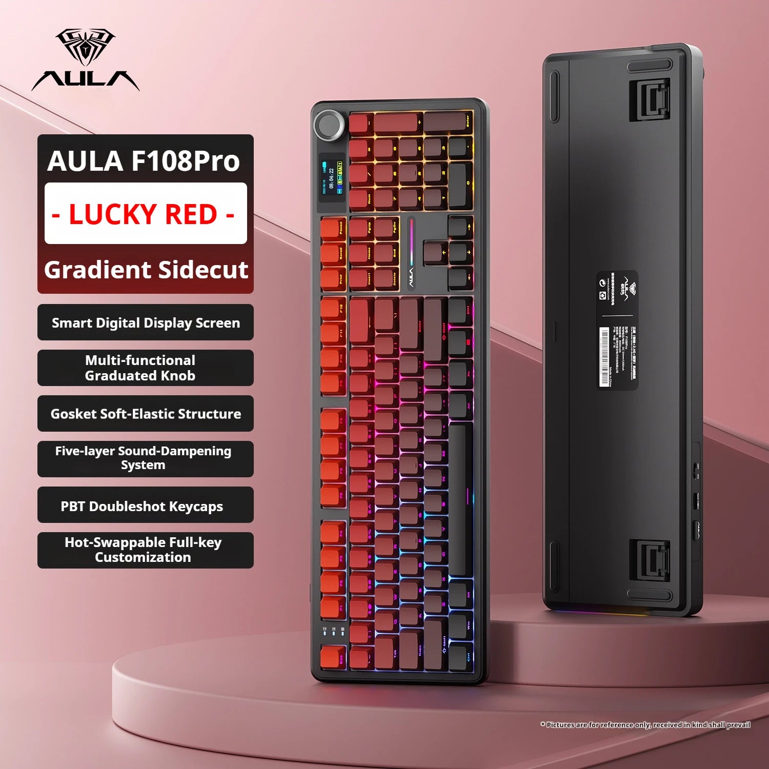 AULA F108 PRO Mechanical Keyboard — Full Size, RGB, Wireless — product image 11