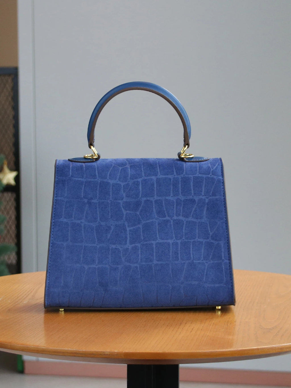 Croc-Effect Frosted Handbag — Women's Commuter Tote — product image 2
