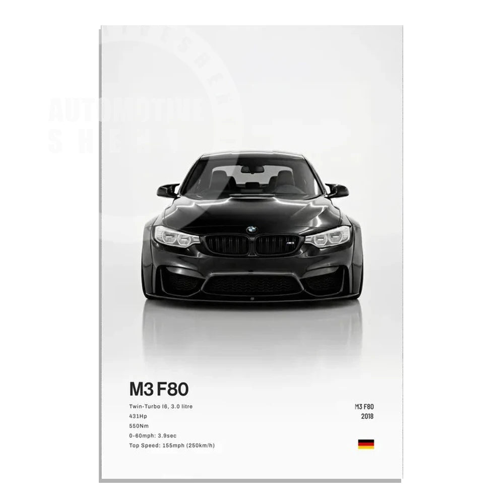 Supercar Canvas Wall Art Poster — Unframed, Choice of Designs — product image 15