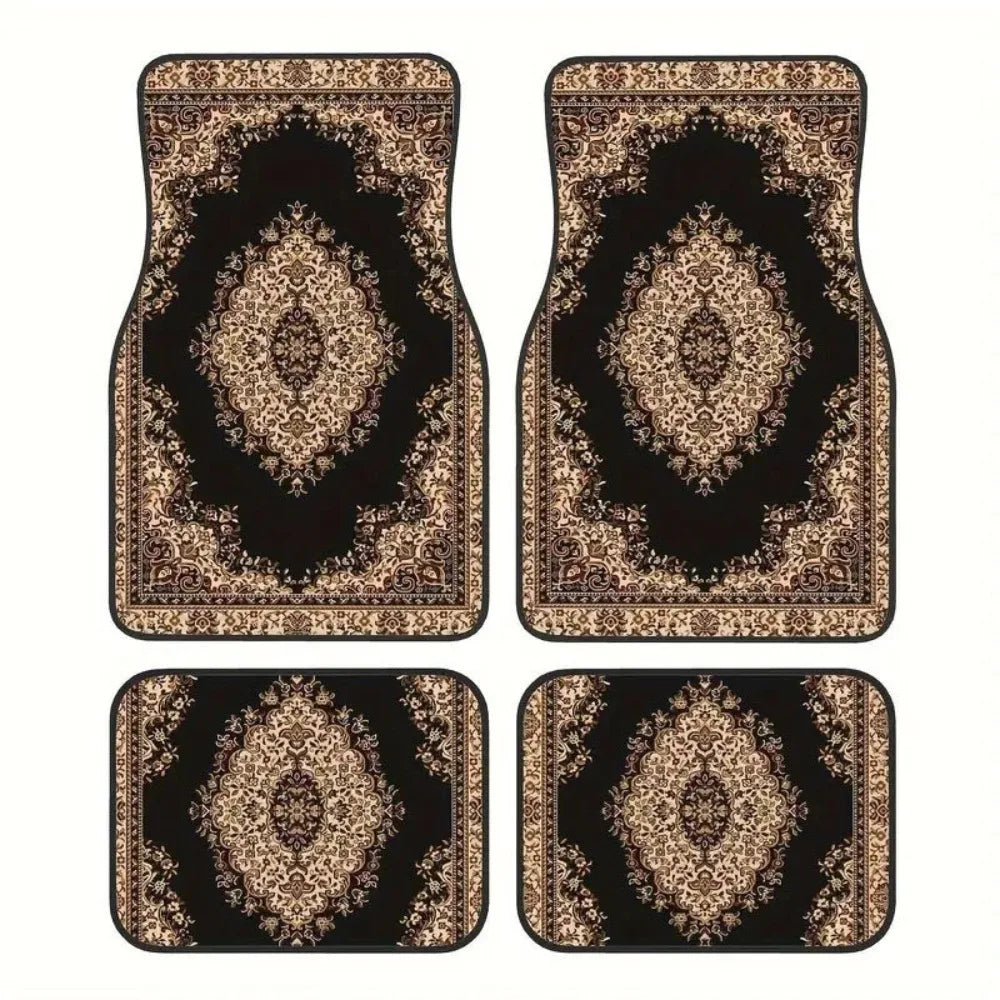 Bohemian Car Floor Mats — Anti-Slip Persian Pattern, 4 Piece — product image 11