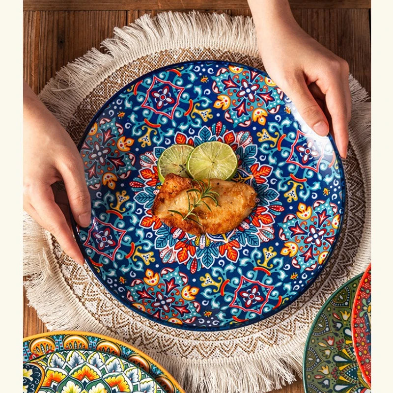 Vintage Ceramic Plates — Flat & Shallow, Steak and Pasta — product image 6
