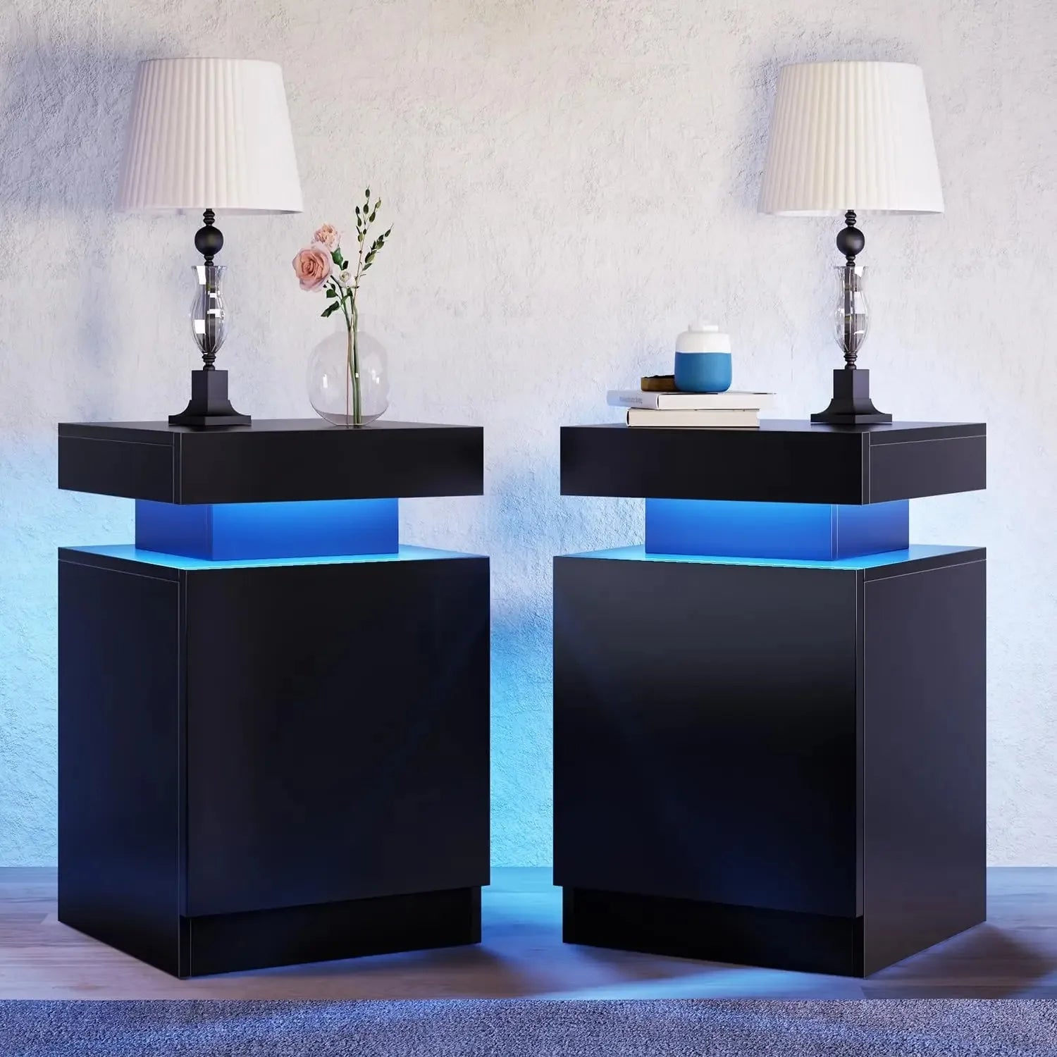 Double-Layer Coffee Table with 16-Colour LED Lights — product image 7