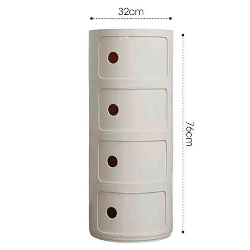 Plastic Nightstand — 5-Drawer Bedside Storage Table — product image 17