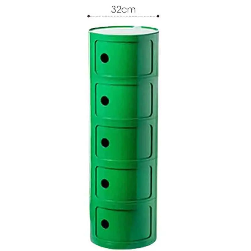 Plastic Nightstand — 5-Drawer Bedside Storage Table — product image 48