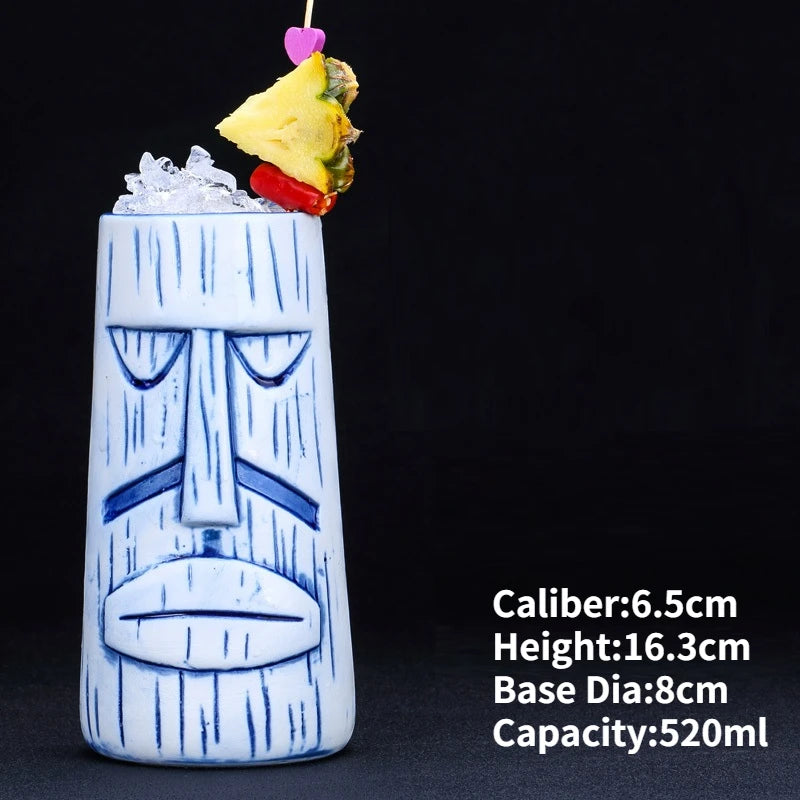 Ceramic Tiki Mug — Hawaiian Cocktail Cup, Bar Gift — product image 12