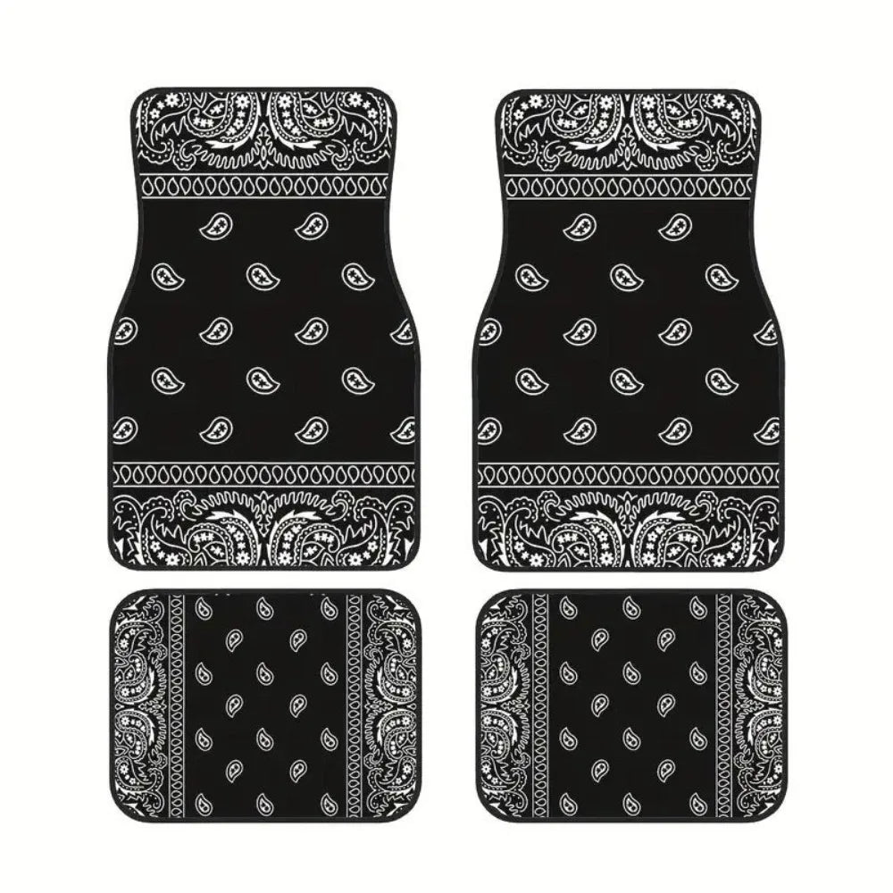 Bohemian Car Floor Mats — Anti-Slip Persian Pattern, 4 Piece — product image 10