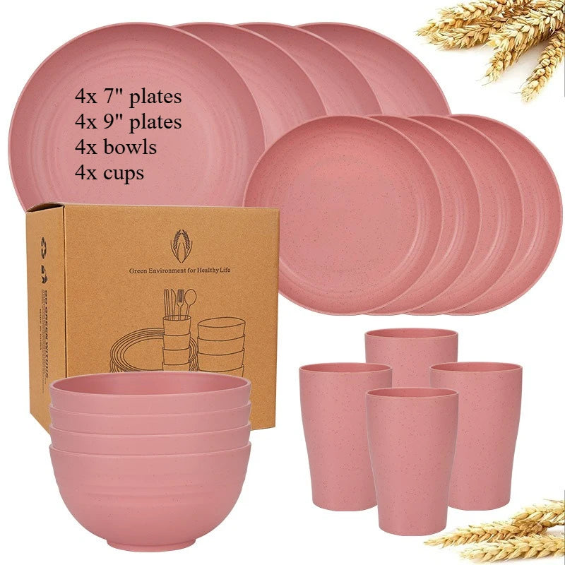 Wheat Straw Tableware Set — Plates, Bowls & Cups — product image 18