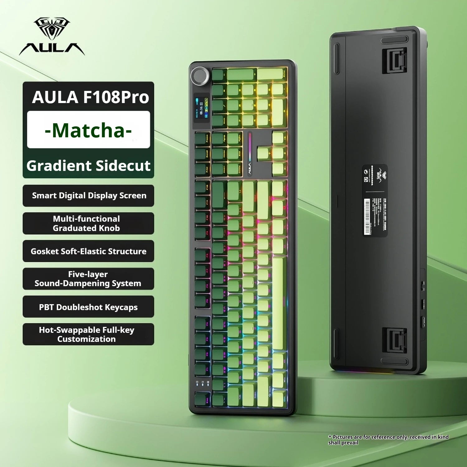 AULA F108 PRO Mechanical Keyboard — Full Size, RGB, Wireless — product image 20