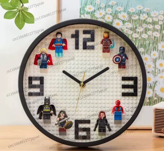 Building Block Figure Wall Clock — Room & Bedroom Decor — product image 5
