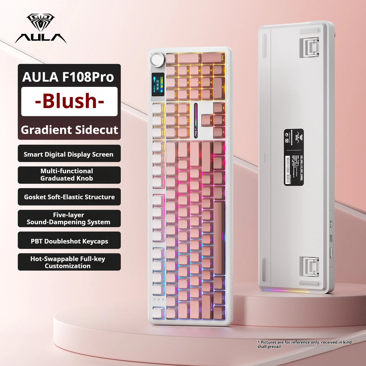 AULA F108 PRO Mechanical Keyboard — Full Size, RGB, Wireless — product image 18