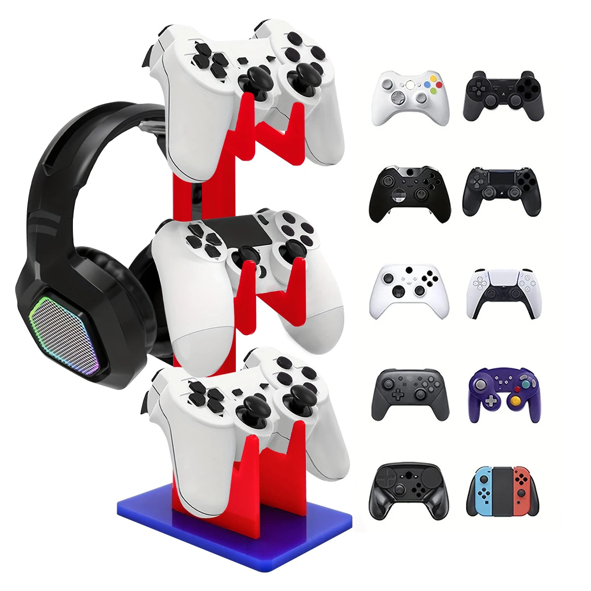 Universal 3-layer Controller Holder and Headphone Holder Game Accessories For PS5 PS4 Storage Holder — product image 10