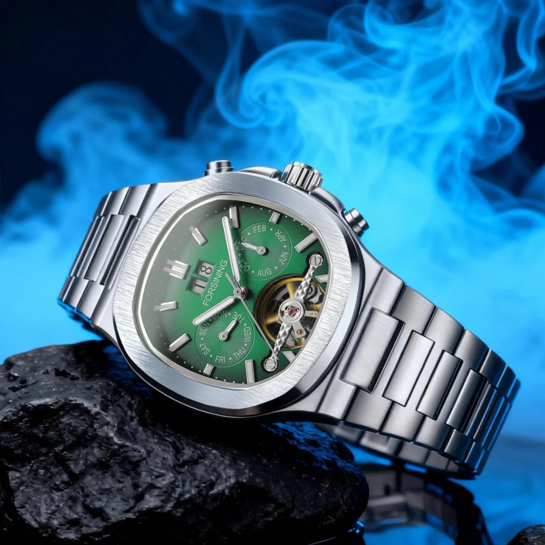 Forsining Military Automatic Watch — Skeleton Dial, Day & Date — product image 3
