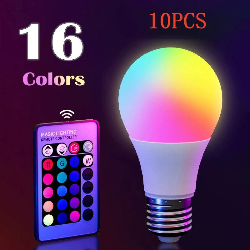 RGB Smart Bulb E27 — 16 Colours, Dimmable, Remote Control — product image 8