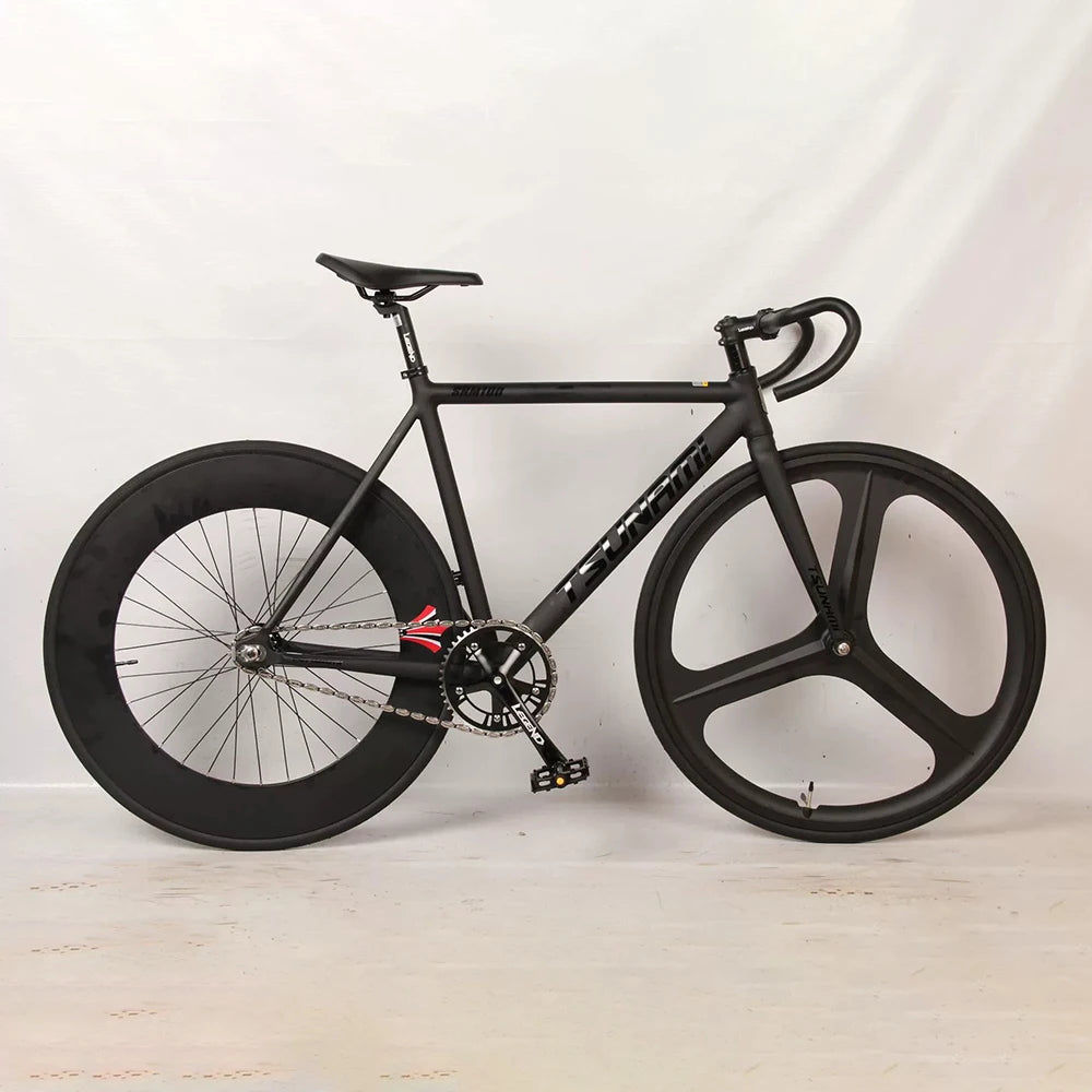 Tsunami Fixed Gear Bike SNM100 Aluminum Alloy Frame Fixie Single Speed Bicycle 700C Fits V-brakes For — product image 10