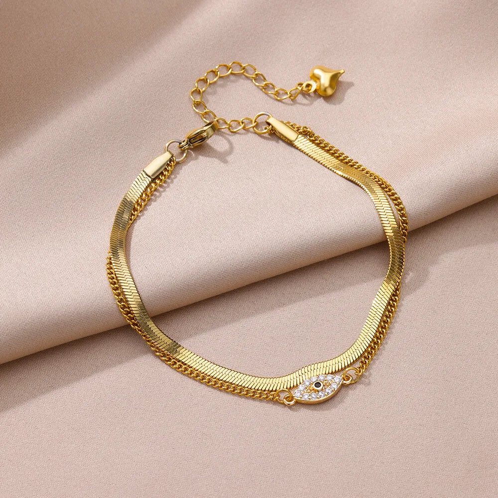 Gold-Tone Pearl and Chain Anklet — product image 20
