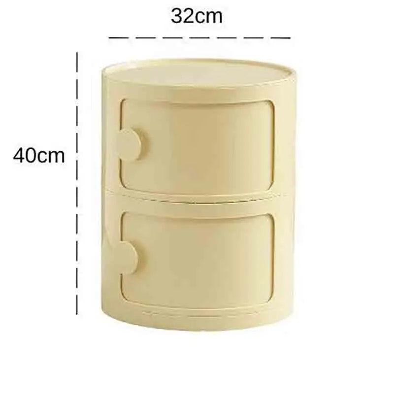 Plastic Nightstand — 5-Drawer Bedside Storage Table — product image 47