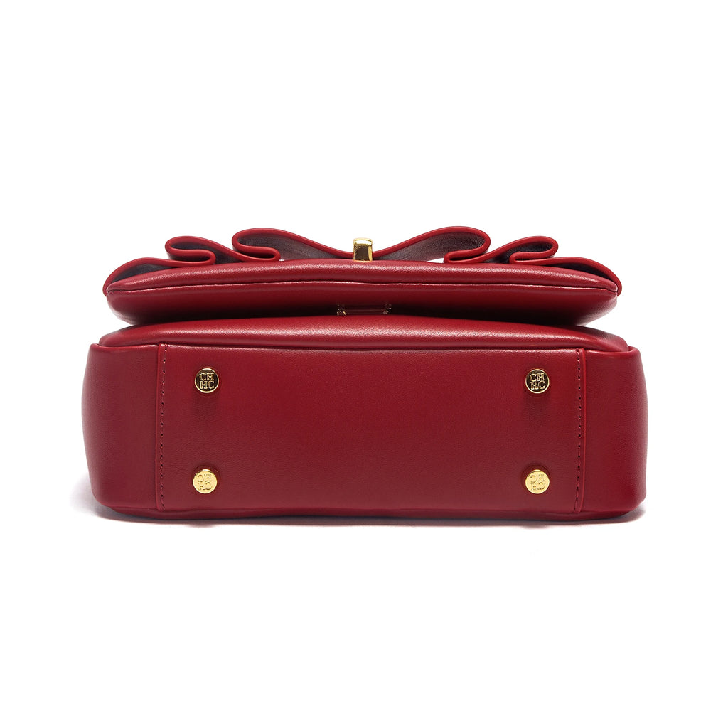 CHCH Red Shoulder Bag — Small Square Flip Bag for Women — product image 6
