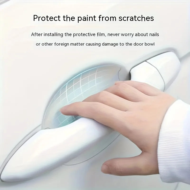 TPU Door Handle Protection Film — Clear Anti-Scratch, 8 Pack — product image 5
