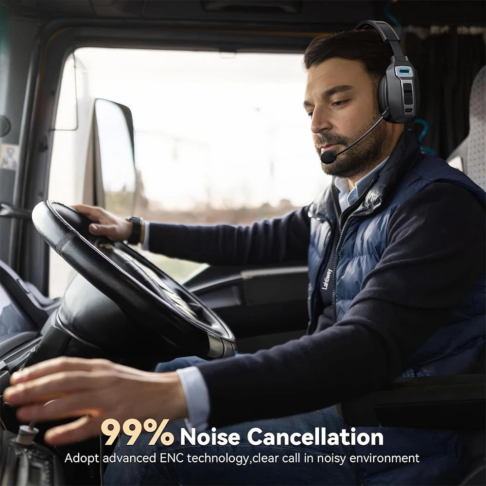 Bluetooth On-Ear Headset — Dual Mic Noise Cancelling, 60 h Battery — product image 2