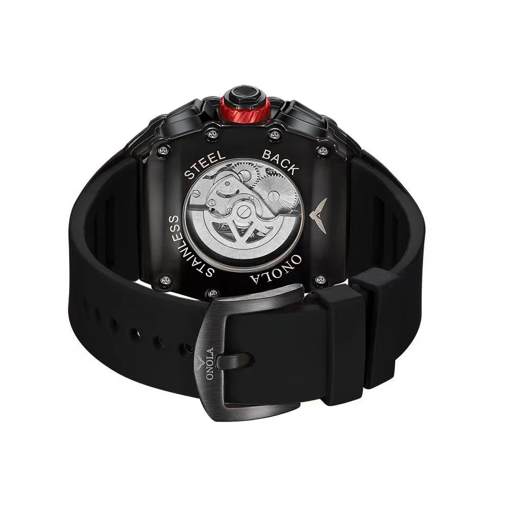 ONOLA Diamond-Set Automatic Watch — Waterproof, Silicone Strap — product image 6