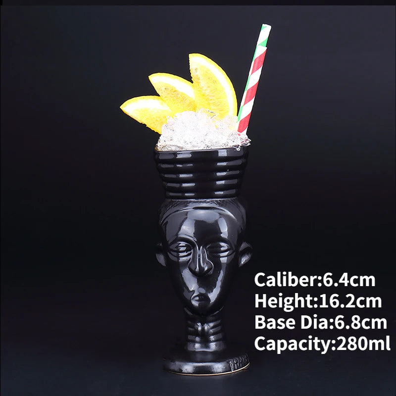 Ceramic Tiki Mug — Hawaiian Cocktail Cup, Bar Gift — product image 63