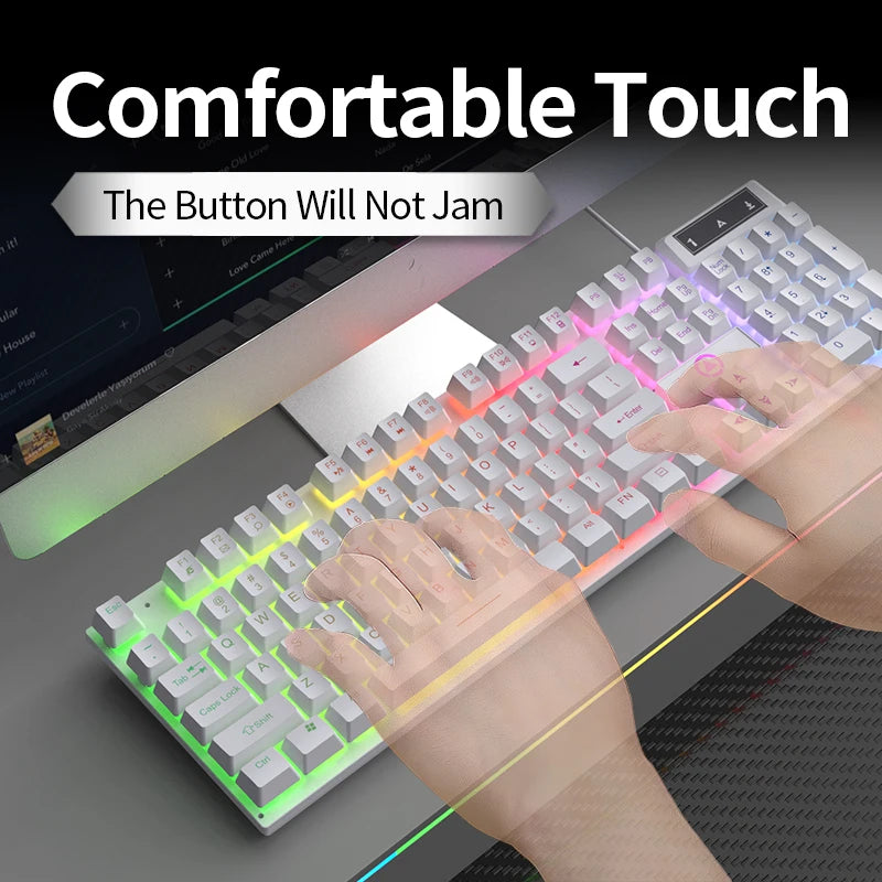 Gaming Keyboard Wired Laptop Desktops PC Computer Office Accessories Low Profile Gamer Keyboards With — product image 4