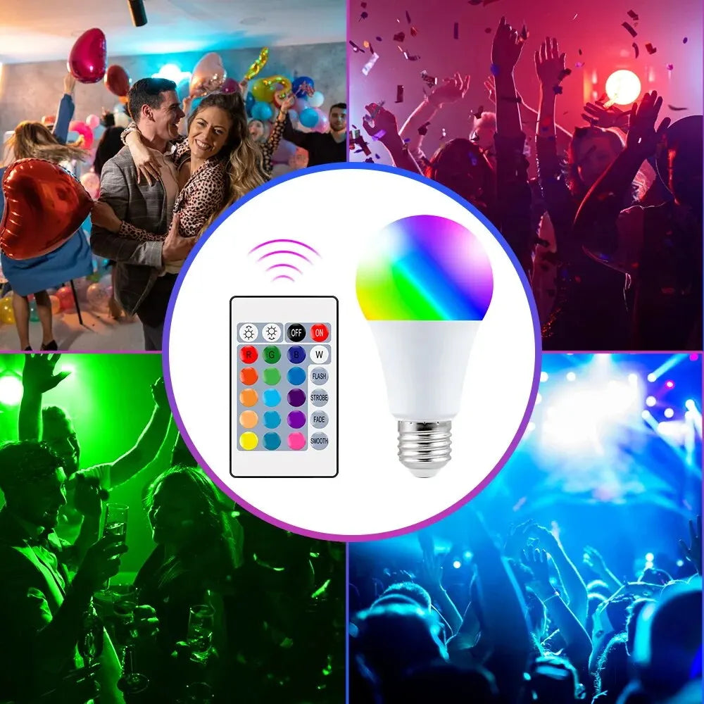 RGB Smart Bulb E27 — 16 Colours, Dimmable, Remote Control — product image 5