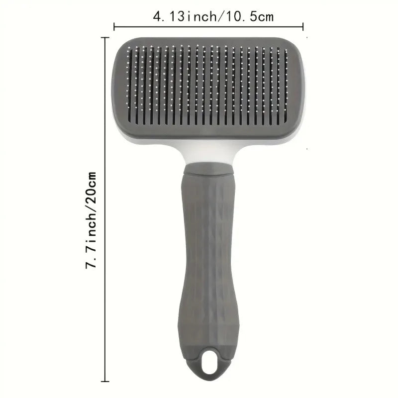 Self-Cleaning Pet Grooming Brush — One-Click Hair Release — product image 2