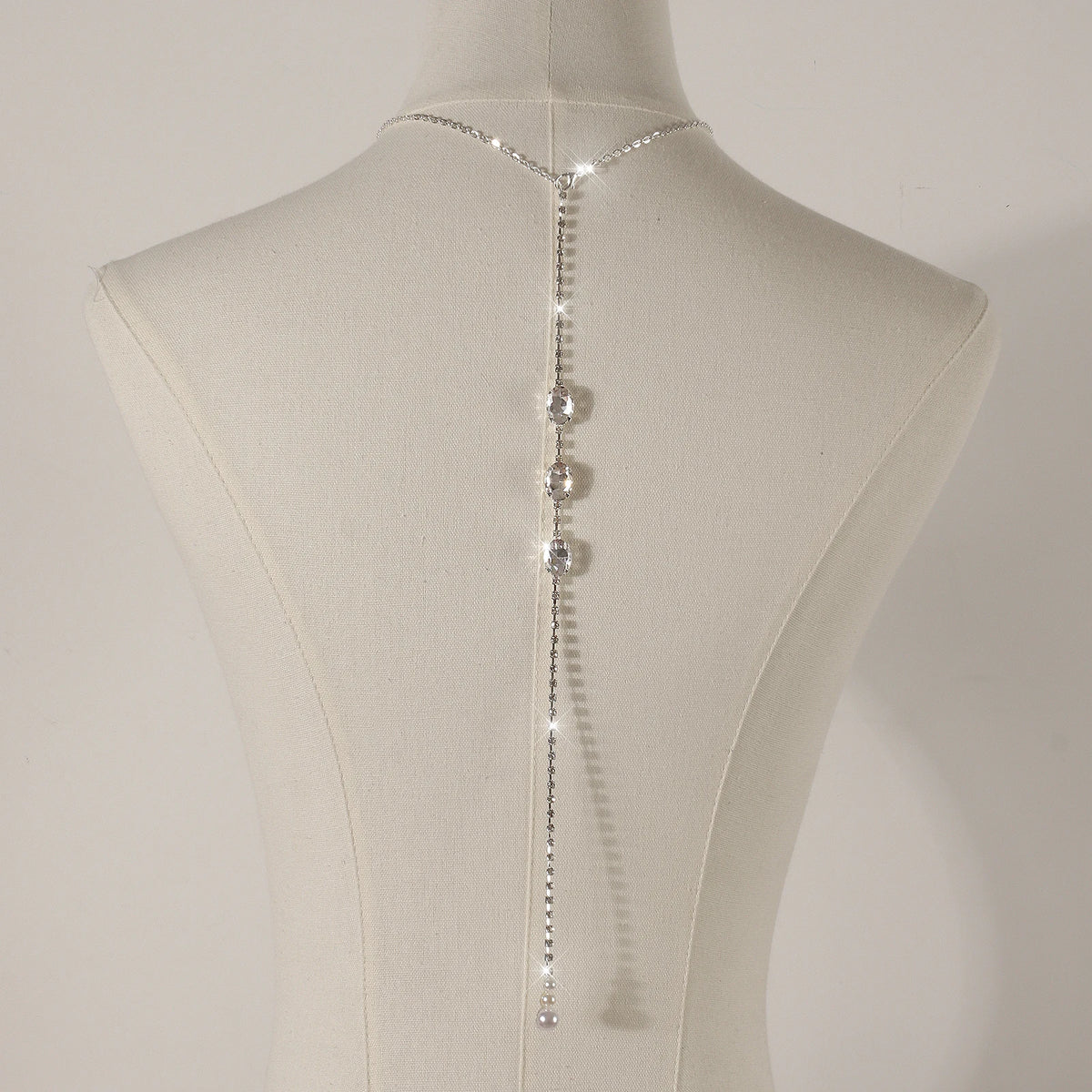 Waterdrop Rhinestone Back Chain — product image 2