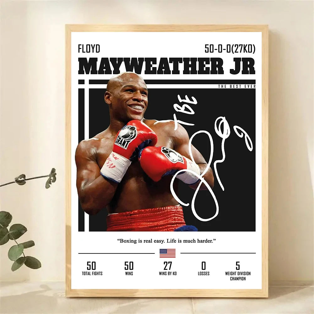 Boxing Legends Canvas Wall Art — Black & White Prints — product image 5