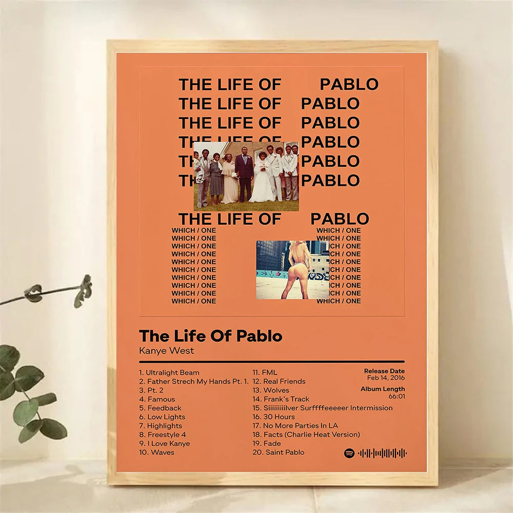 Hip Hop Album Cover Canvas Posters — Unframed Wall Art — product image 4