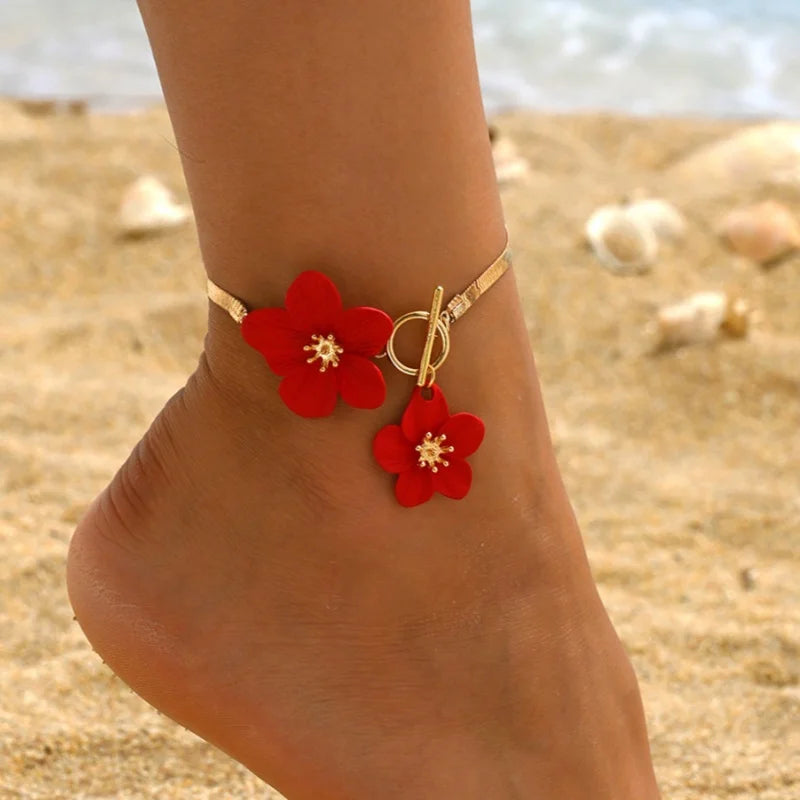 Flower Pendant Anklet — product image 7