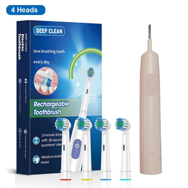 Rotating Electric Toothbrush — Rechargeable, 4 or 8 Brush Heads — product image 8
