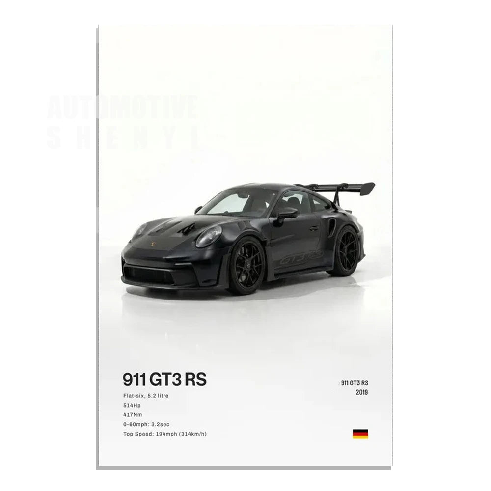 Supercar Canvas Wall Art Poster — Unframed, Choice of Designs — product image 24