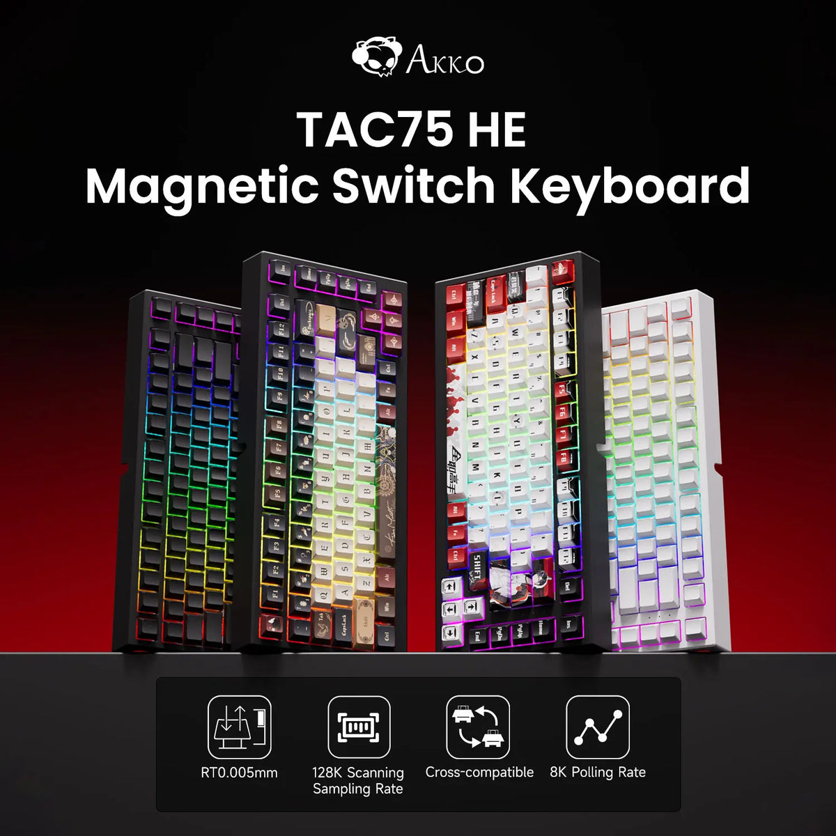 75 percent magnetic switch RGB gaming keyboard