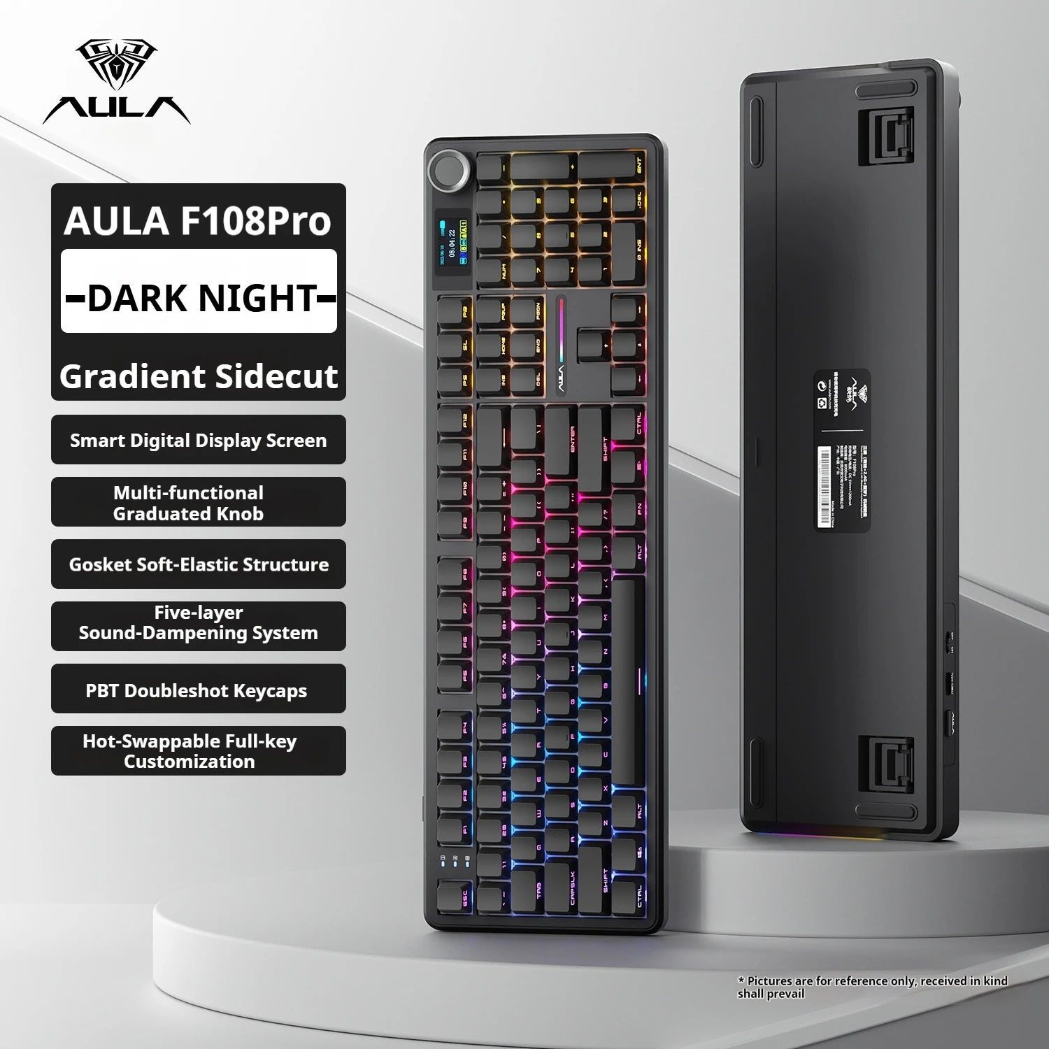 AULA F108 PRO Mechanical Keyboard — Full Size, RGB, Wireless — product image 12