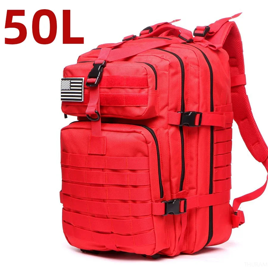 50L Tactical Backpack — Waterproof Nylon, Hiking & Camping — product image 14