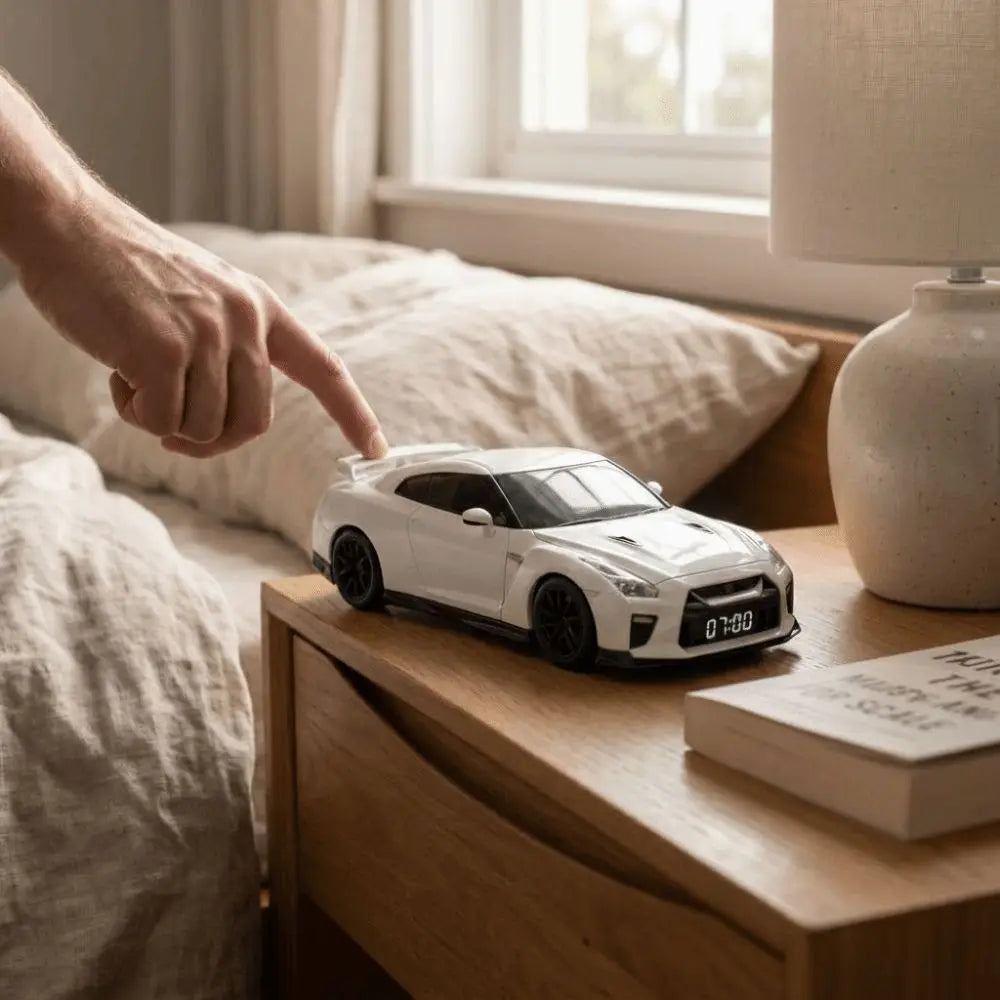 Sports Car Alarm Clock — Hypercar Shaped Desk Clock — product image 2