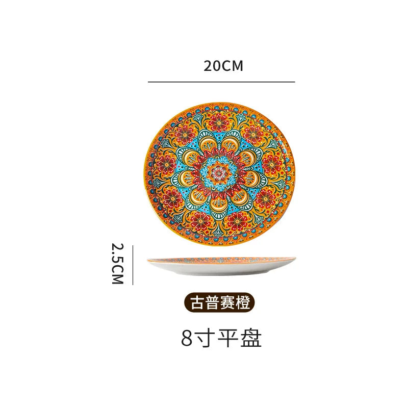 Vintage Ceramic Plates — Flat & Shallow, Steak and Pasta — product image 7