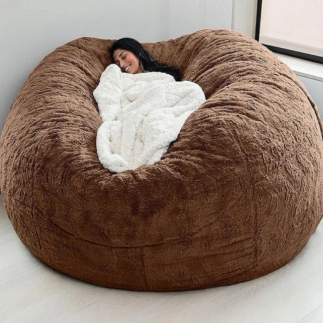 Fur-Style Bean Bag Sofa Chair — Single Seat — product image 7