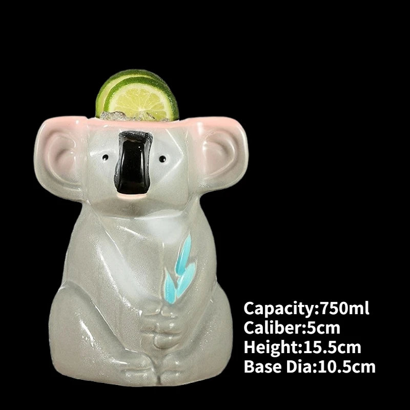 Ceramic Tiki Mug — Hawaiian Cocktail Cup, Bar Gift — product image 57