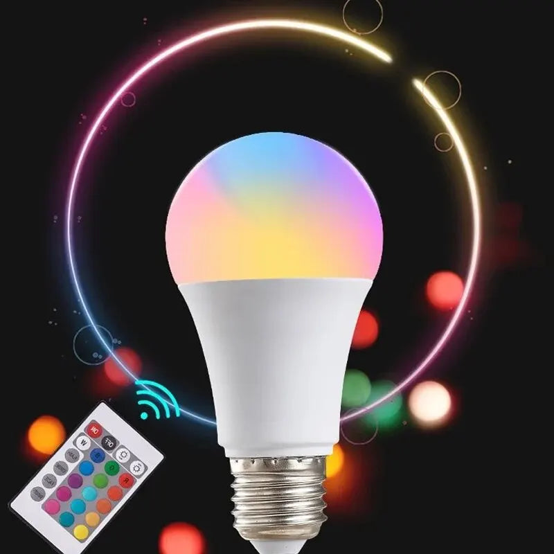 RGB Smart Bulb E27 — 16 Colours, Dimmable, Remote Control — product image 3