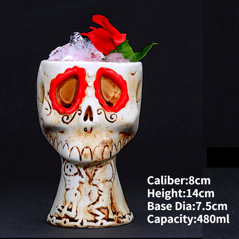 Ceramic Tiki Mug — Hawaiian Cocktail Cup, Bar Gift — product image 23