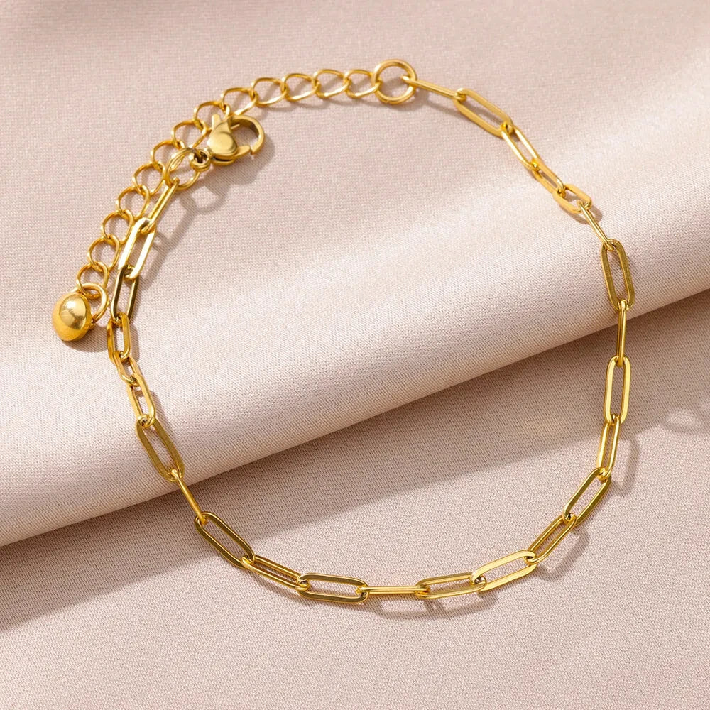 Gold-Tone Pearl and Chain Anklet — product image 23